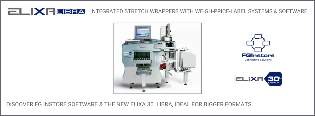 Elixa 30L Libra: pesatura, avvolgimento, prezzatura ed etichettatura, tutto con una sola macchina!