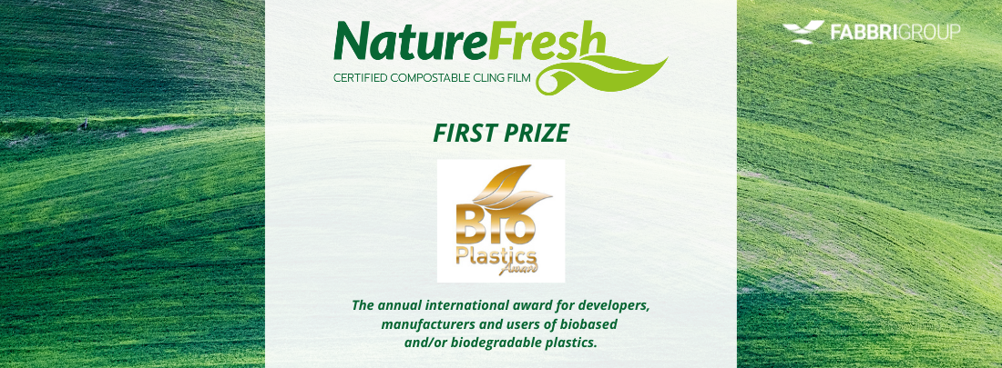 Global Bioplastics Award to Fabbri Group for Nature Fresh certified compostable film