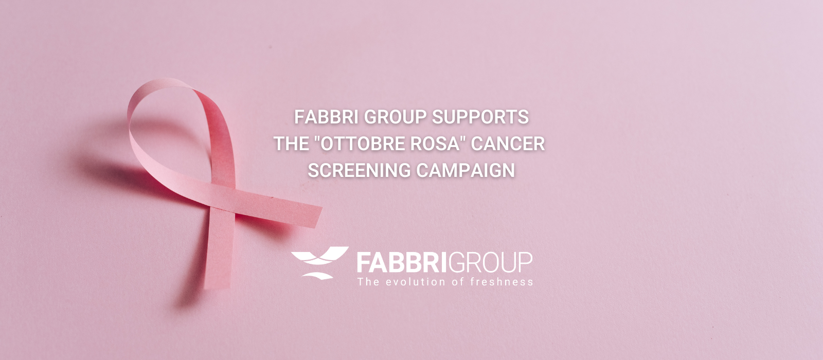FABBRI GROUP SUPPORTS THE ITALIAN SCREENING CAMPAIGN AGAINST CANCER “OTTOBRE ROSA”