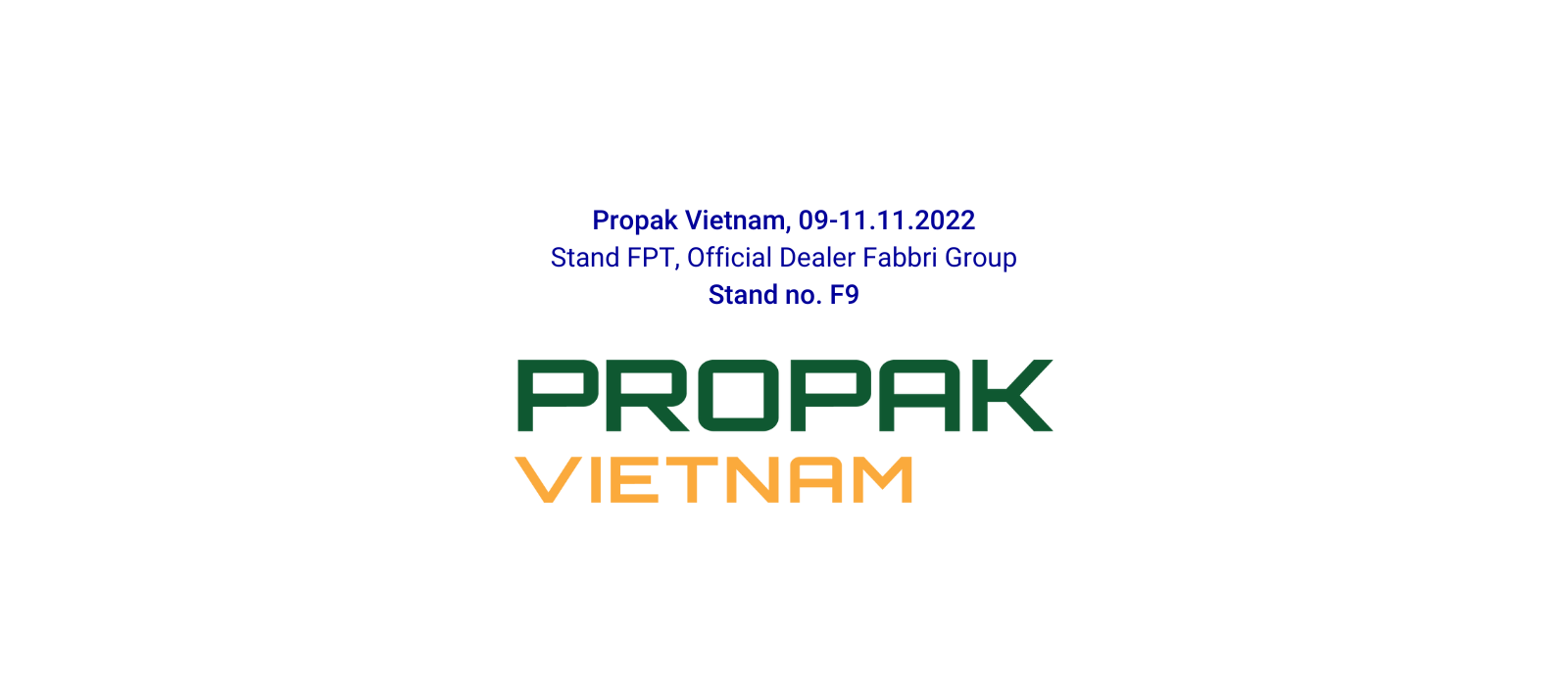 Appuntamento a Propak Vietnam per Gruppo Fabbri