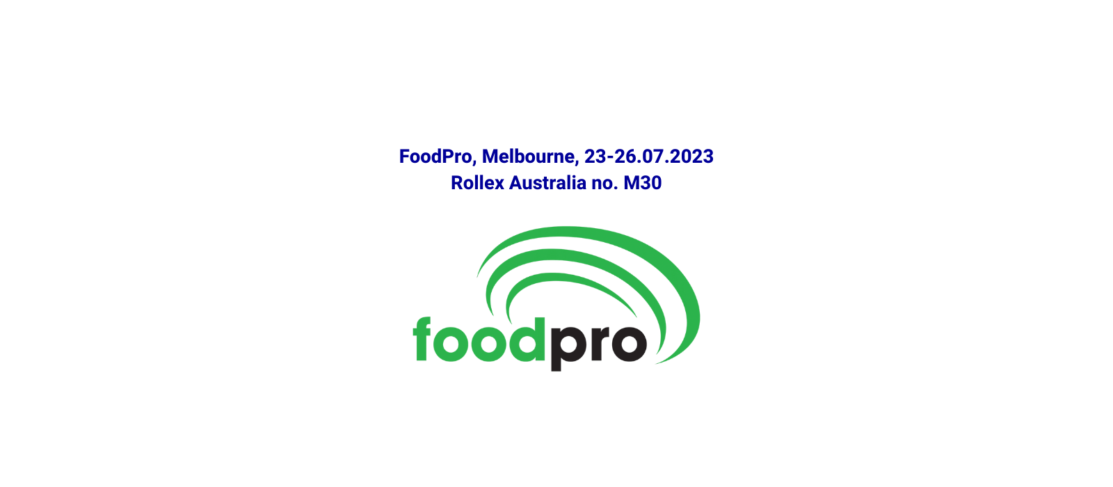 Gruppo Fabbri e Rollex vi attendono a FoodPro 2023