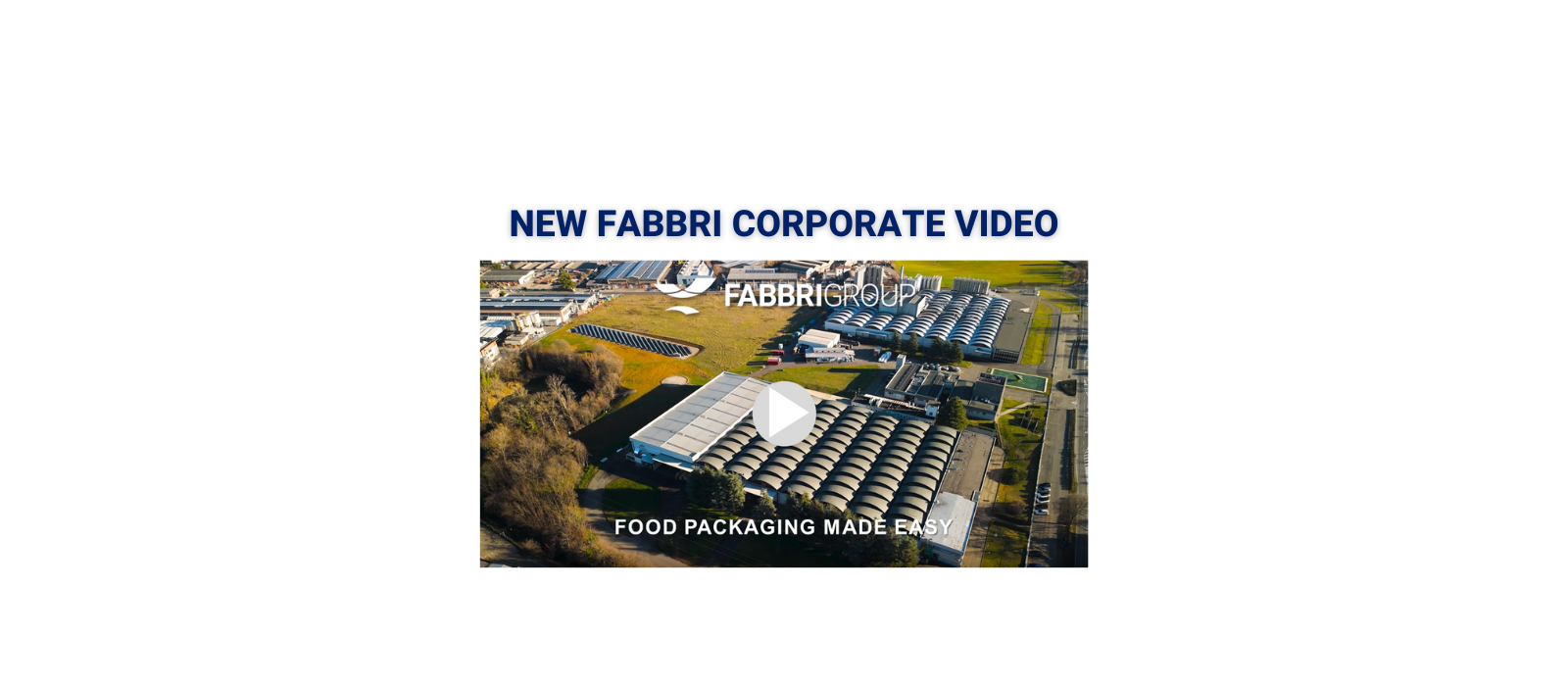 Nuovo video corporate Fabbri