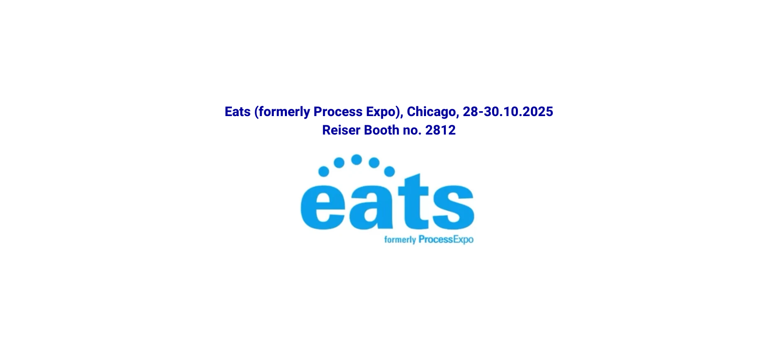 Appointment at EATS (formerly Process Expo) for Fabbri Group