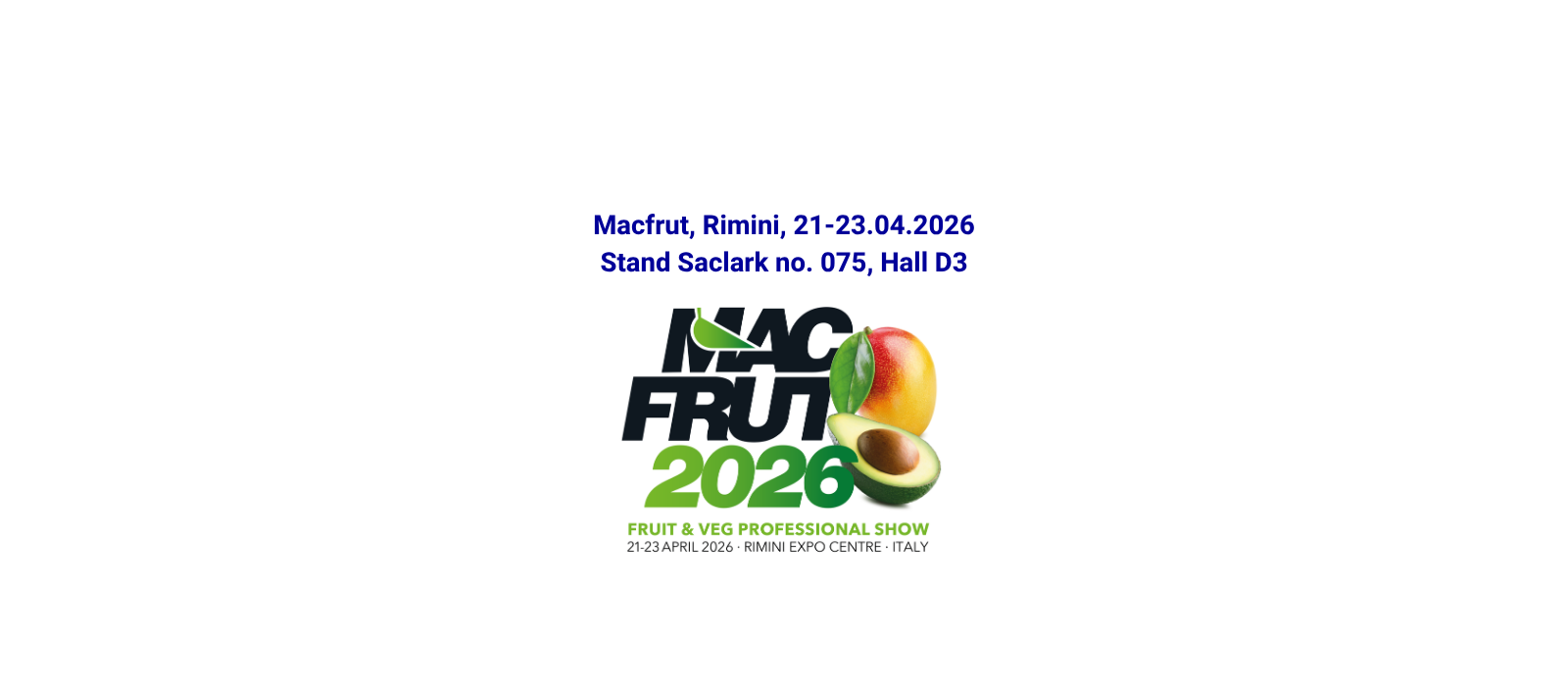 Gruppo Fabbri e Saclark vi aspettano a MACFRUT 2026!